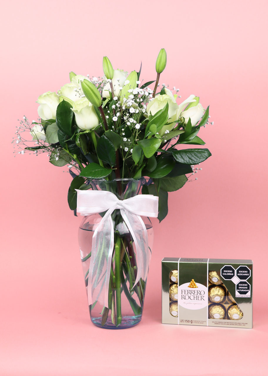 Flores para Hacerte Feliz y Ferrero Rocher®