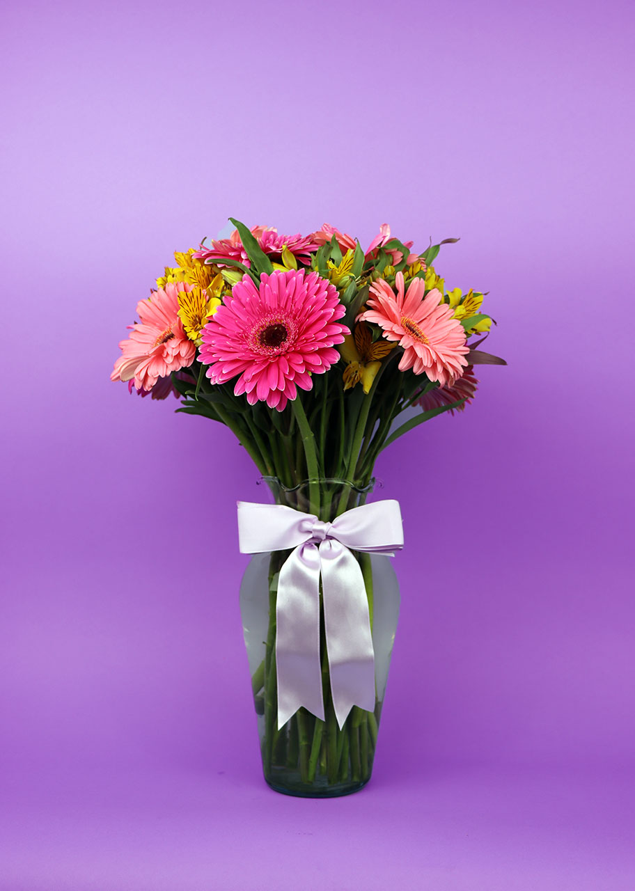 Para ti en Gerberas con Astromelias 