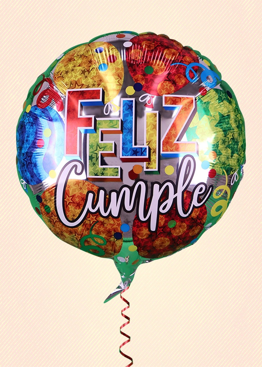 Globo  Mediano Redondo Feliz Cumple