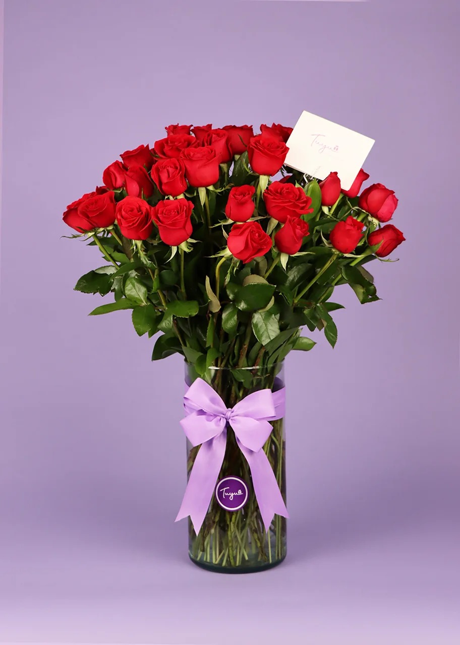 50 Radiantes Rosas rojas