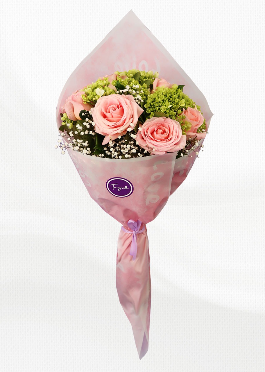 Tierno Ramo en Rosa 
