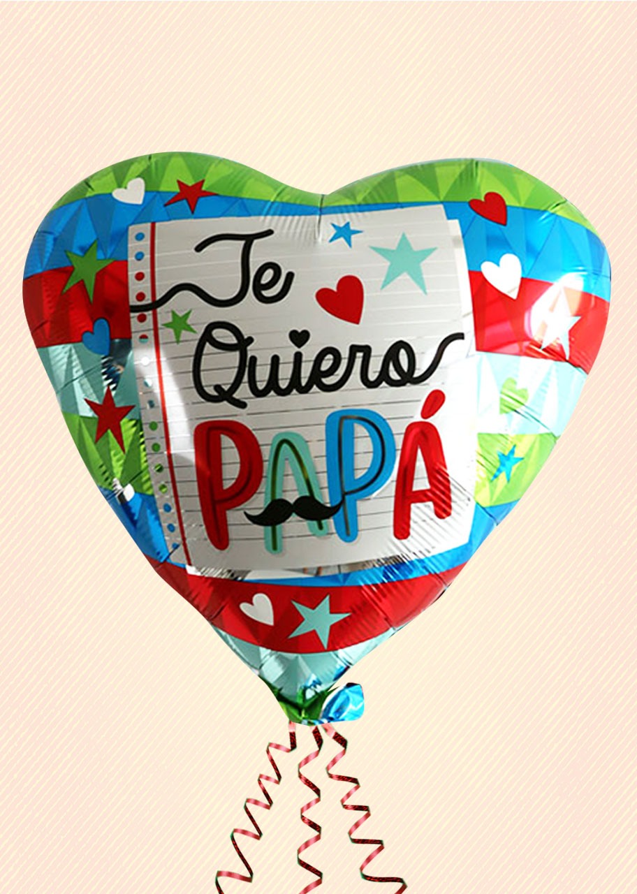 Globo Mediano  de Corazón Te quiero Papá 