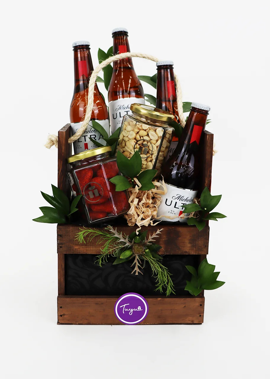  Porta Cervecero Michelob con botana