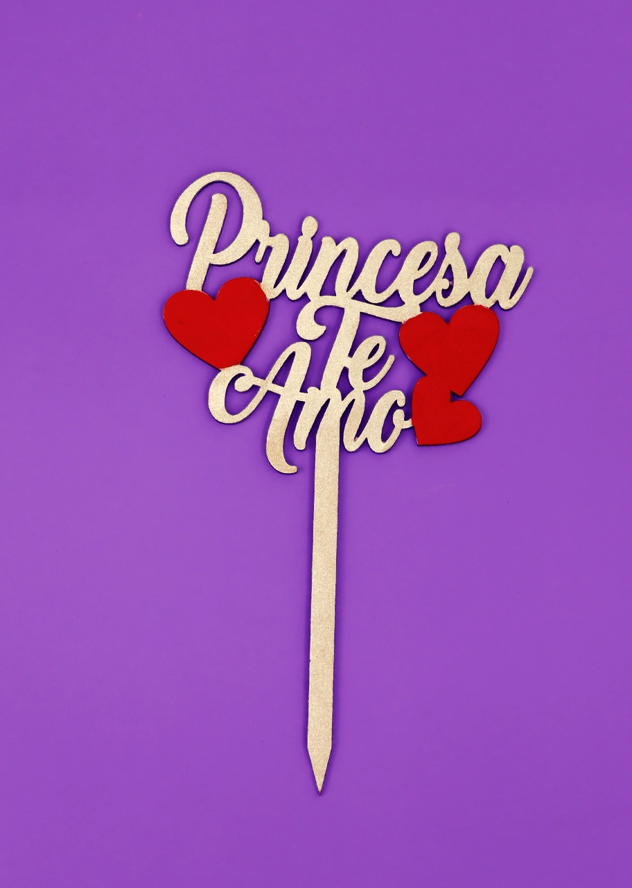 Letrero Princesa Te Amo 