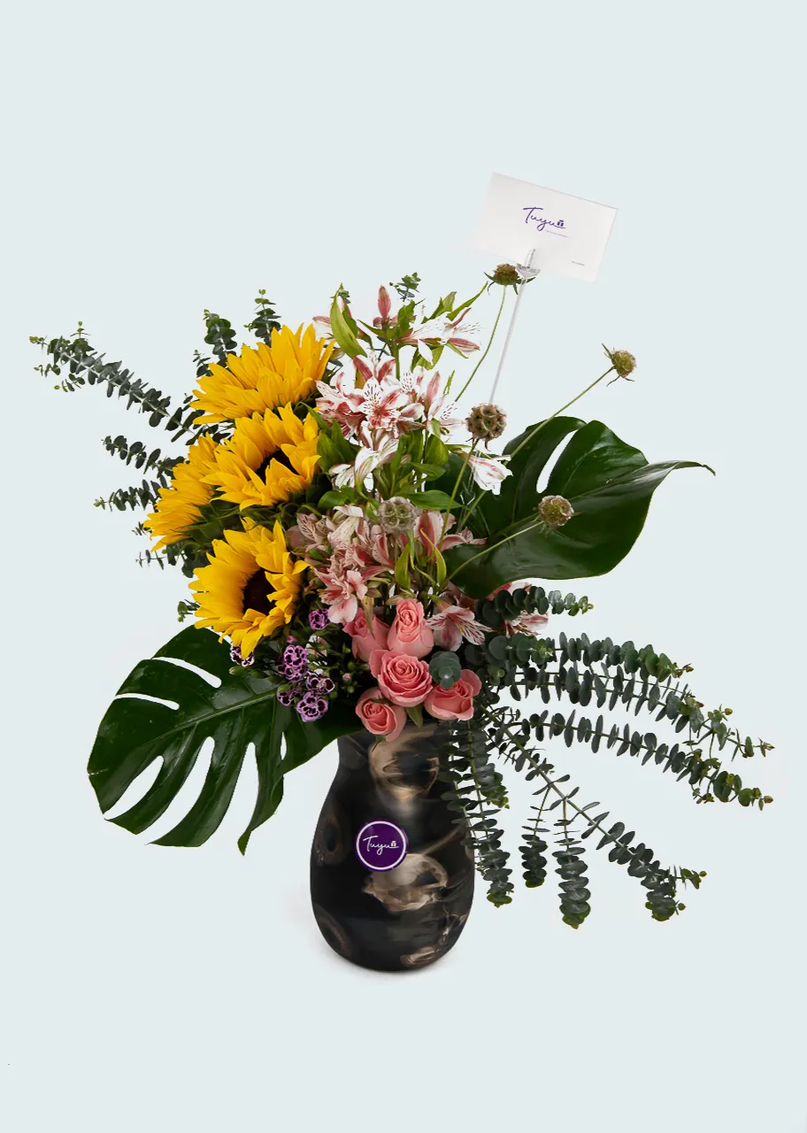 Bellos Girasoles al Alba 