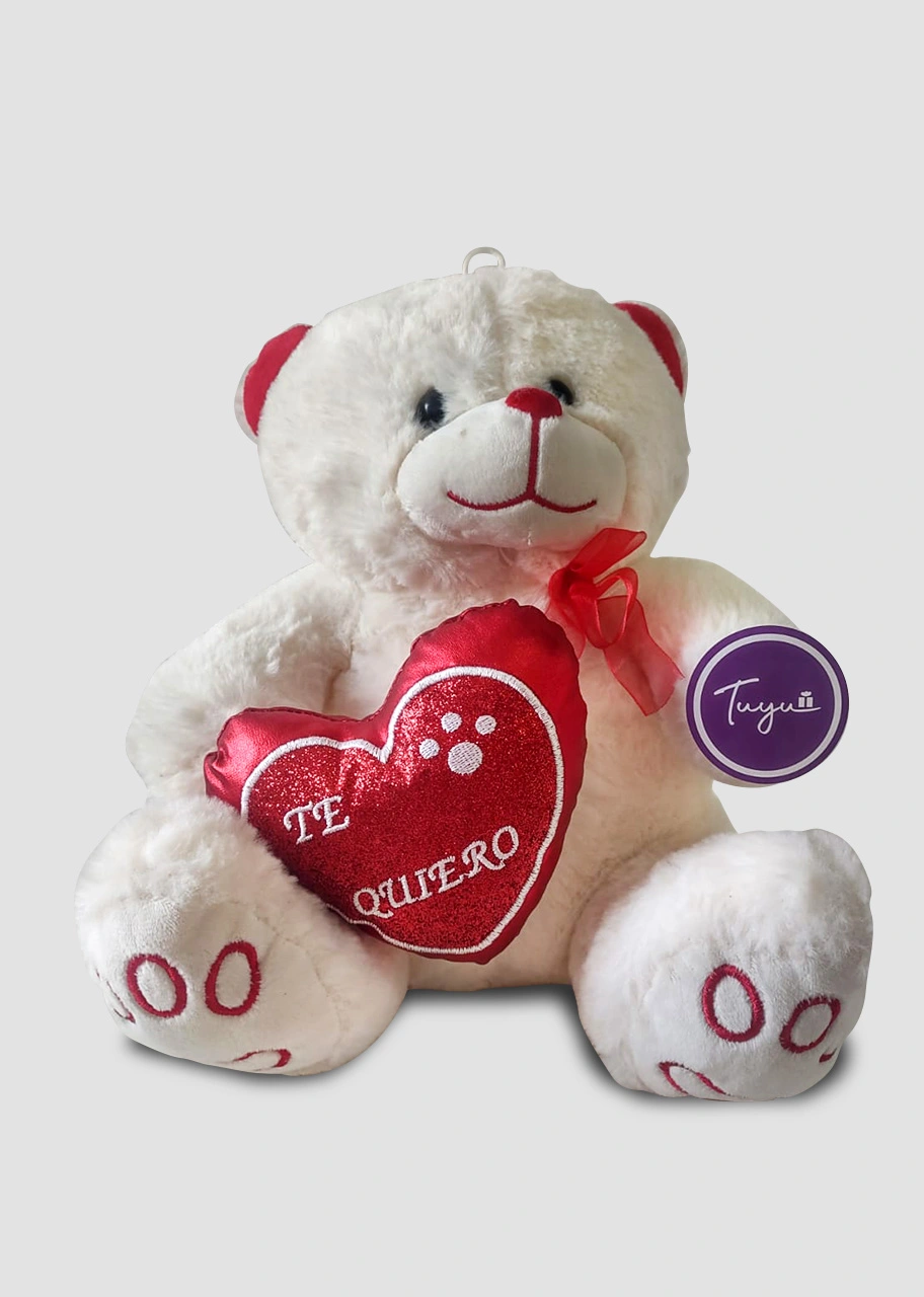 Osito con corazón Te quiero de 28 cm. aproximadamente