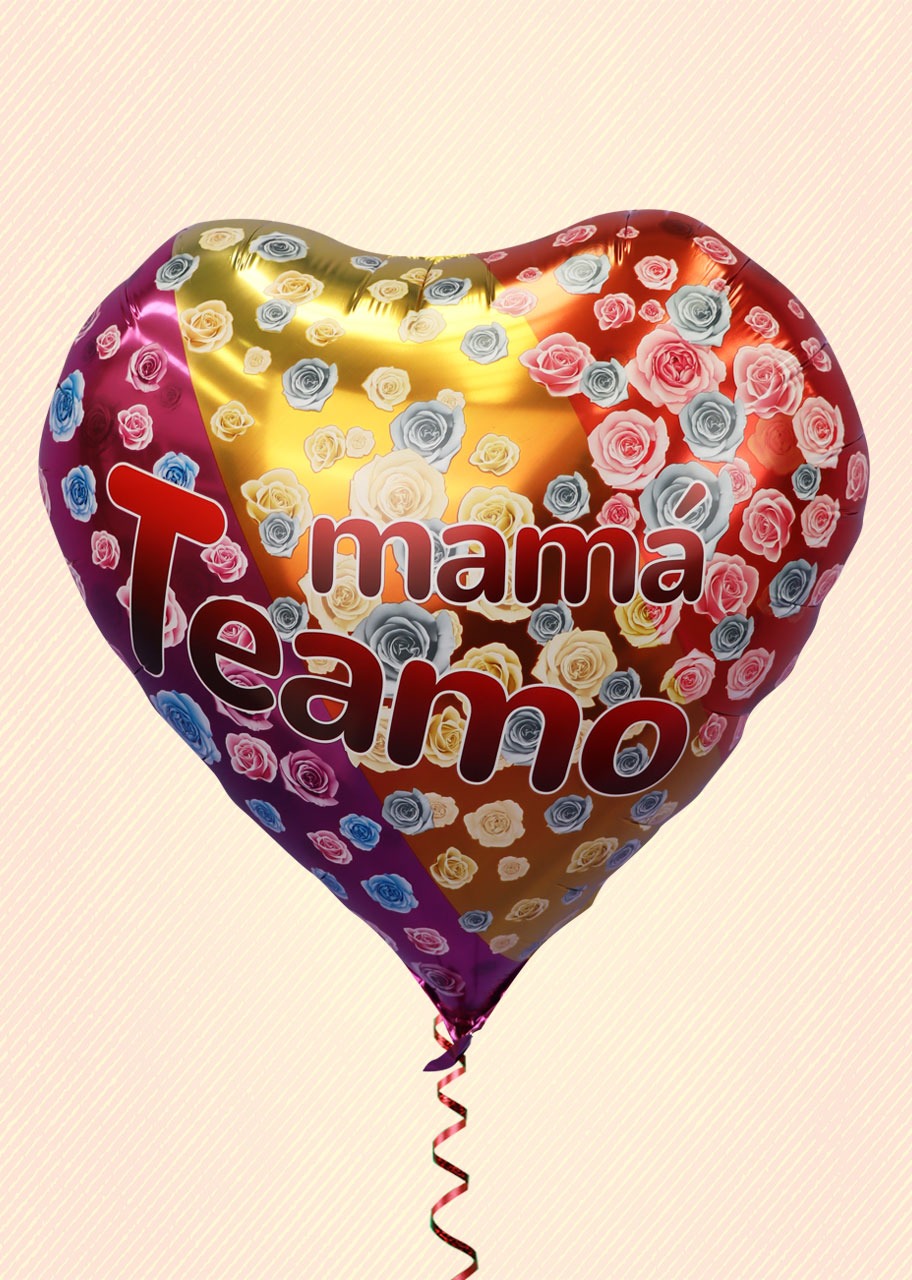 Globo Mediano de Corazón Te Amo Mamá