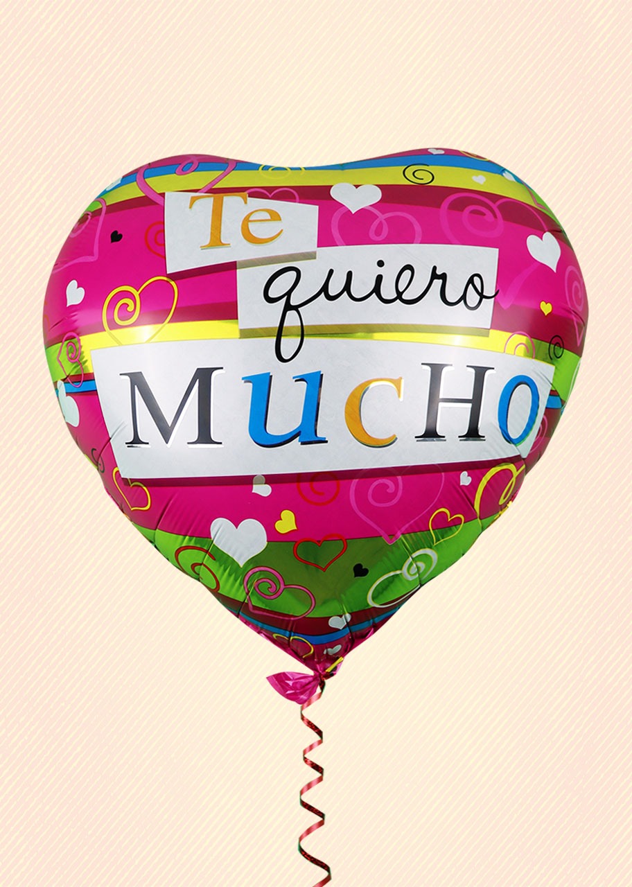 Globo Mediano de Corazón Te Quiero Mucho