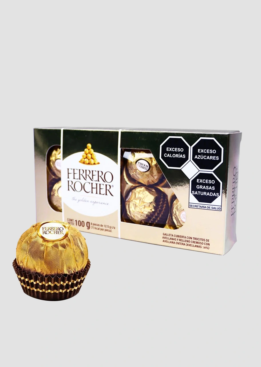 Chocolates Ferrero Rocher® de 8 piezas  