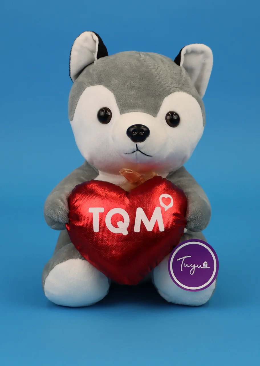 Lobito con corazón TQM de 26 cm. aproximadamente